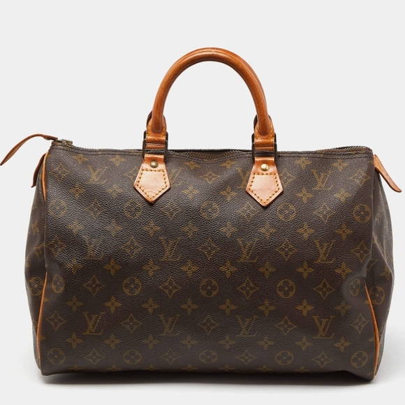 ❌️SOLD❌️ Louis Vuitton Speedy 35 Vintage 1984 -  authentic leather tote monogram - Picture 2 of 14